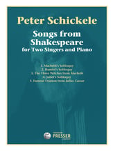 Songs from Shakespeare Vocal Solo & Collections sheet music cover
